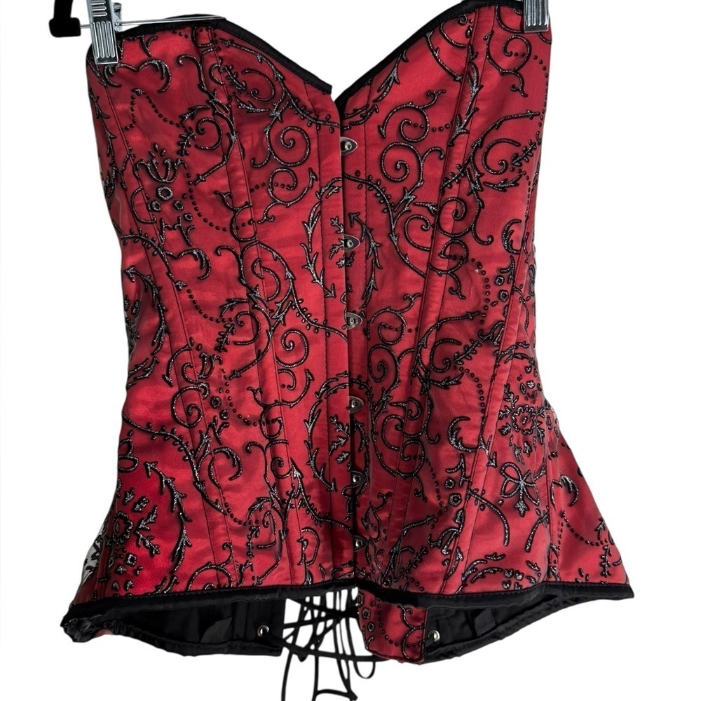 Daisy Corsets Top Drawer Red bones overbust corset size large. New without tags